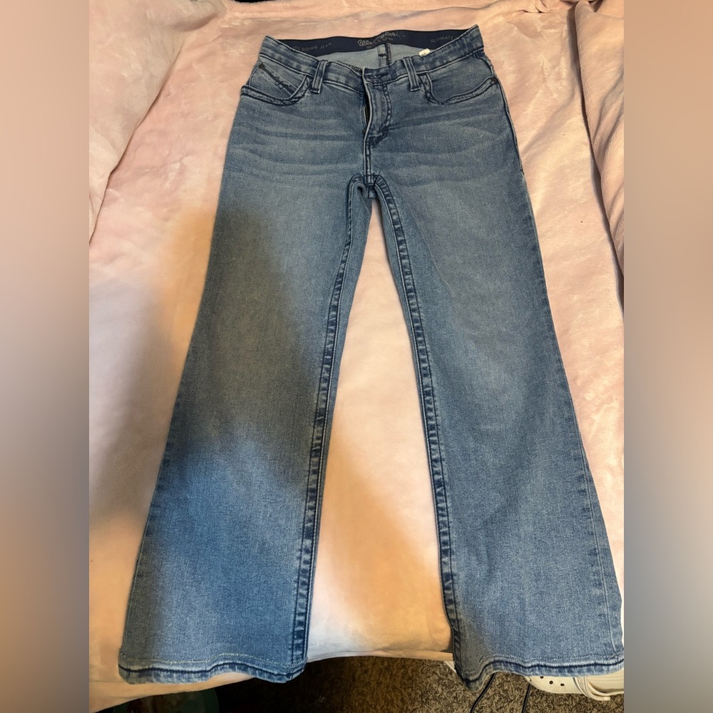 Wrangler Medium Wash Denim Ultimate Riding Jeans, Style Willow